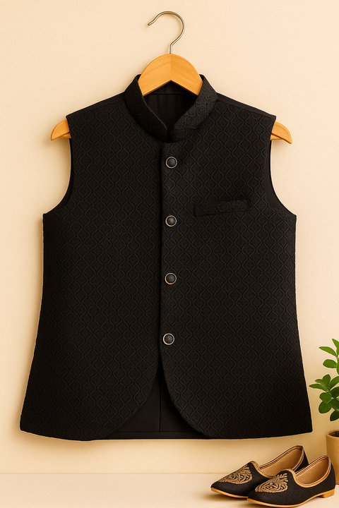 Regal Black Waistcoat