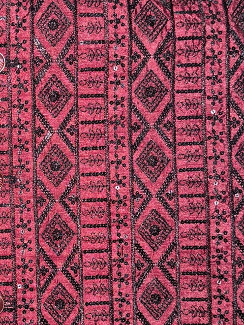 Majestic Maroon Silk Ensemble