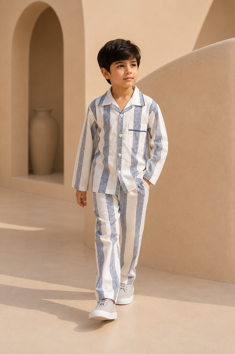 Blue Willow Shirt & Trouser Set