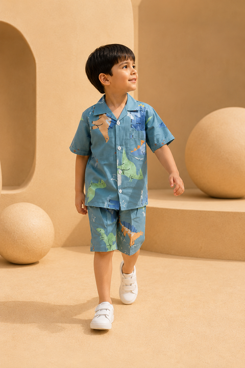 Dino Valley Shirt & Short Set