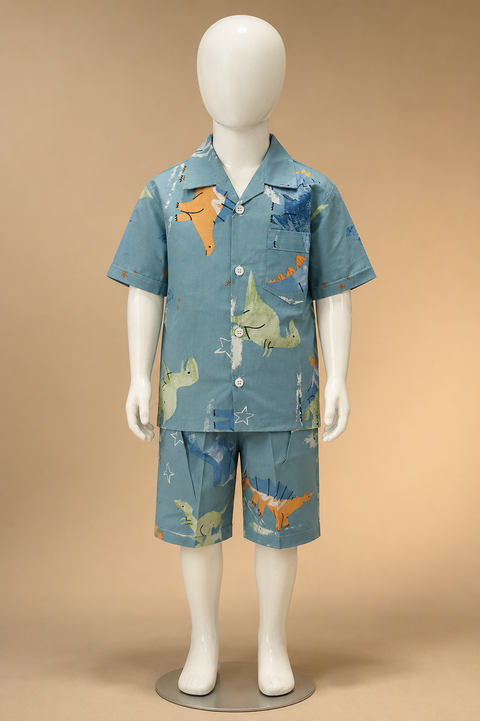Dino Valley Shirt & Short Set