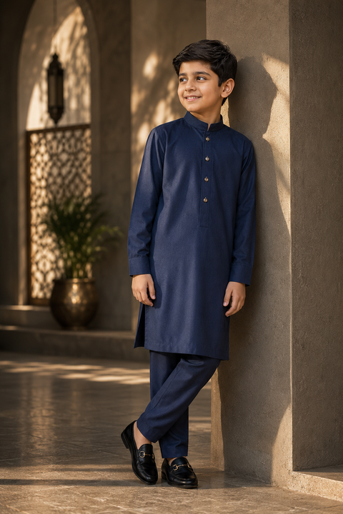 Saahir – Deep Slate Blue Royale