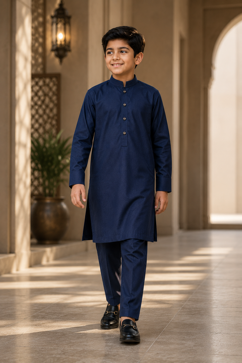 Saahir – Deep Slate Blue Royale