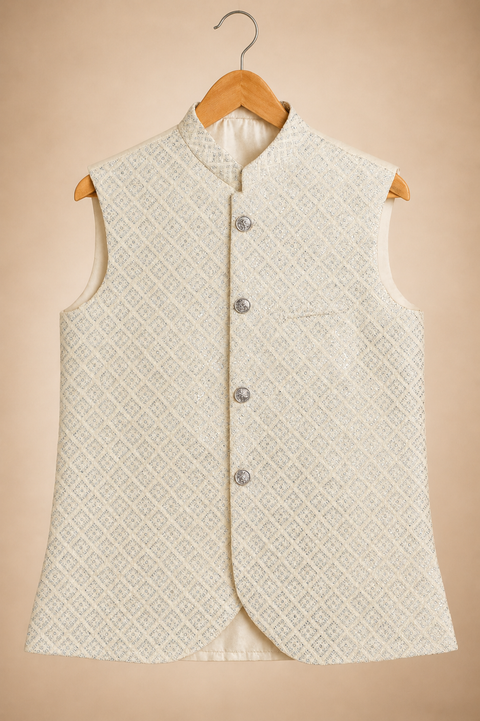 Ivory Luxe Waistcoat