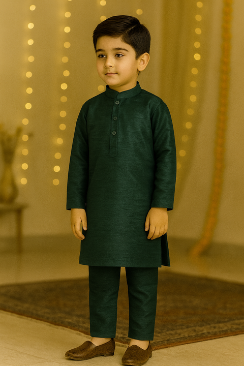 Regal Emerald Charm Kurta Set