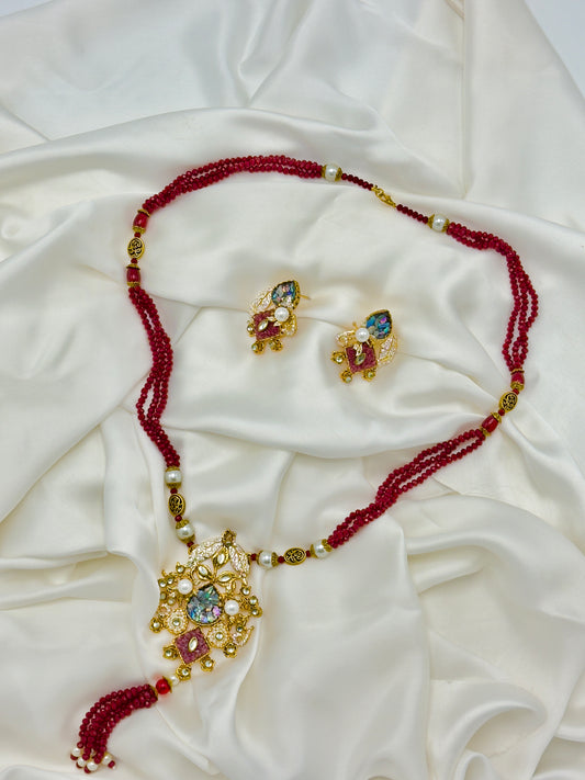 Ruby Radiance Traditional Mala Set