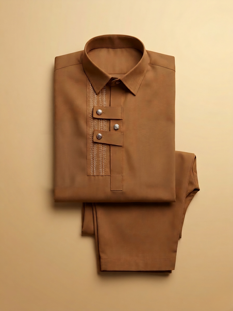 Ayaan – Caramel Brown Shalwar Kameez