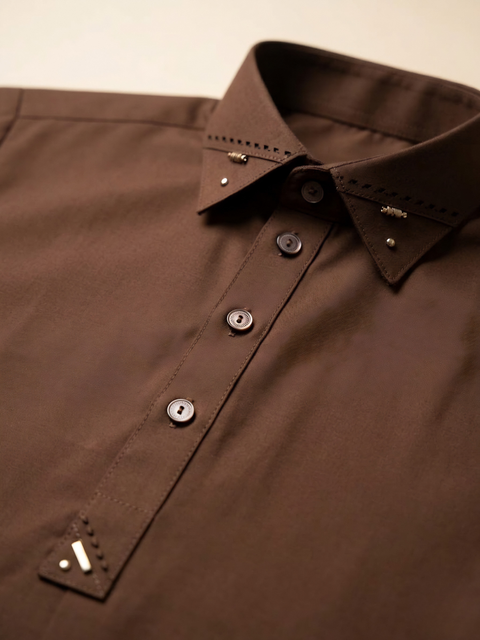 Ayaan – Mocha Brown Shalwar Kameez