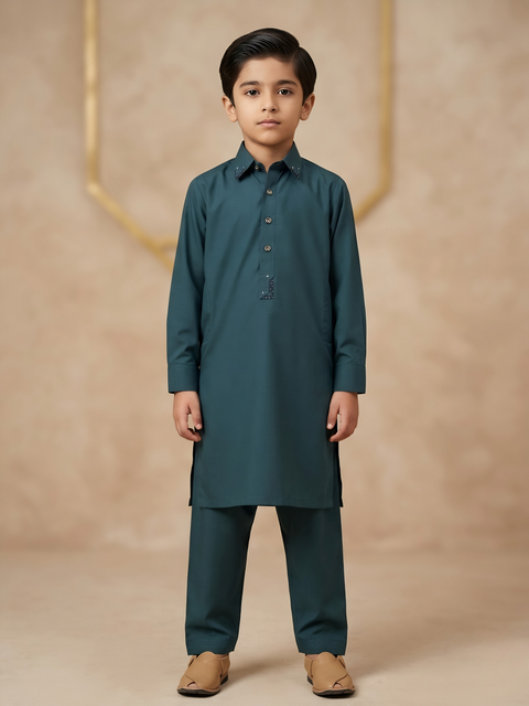 Ayaan – Deep Teal Shalwar Kameez