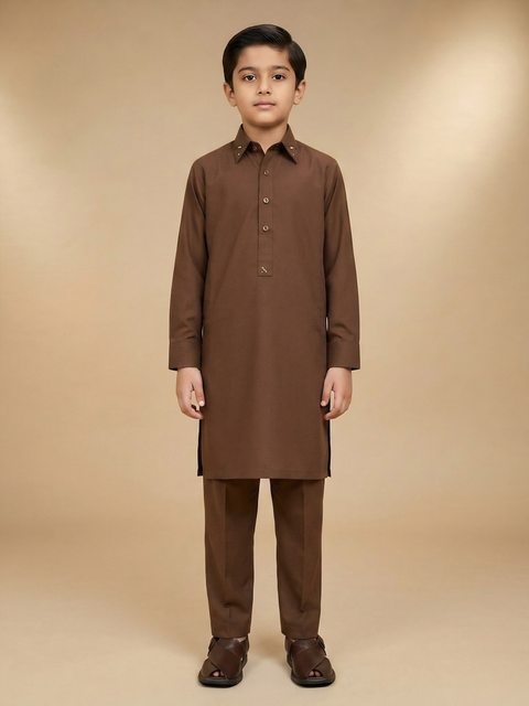 Ayaan – Mocha Brown Shalwar Kameez