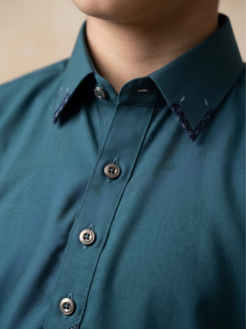 Ayaan – Deep Teal Shalwar Kameez