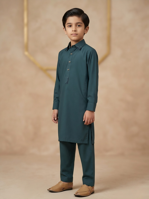 Ayaan – Deep Teal Shalwar Kameez
