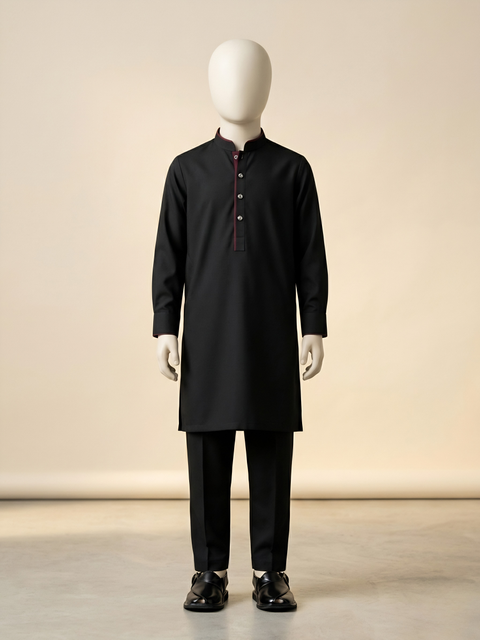 Ayaan – Midnight Black Shalwar Kameez