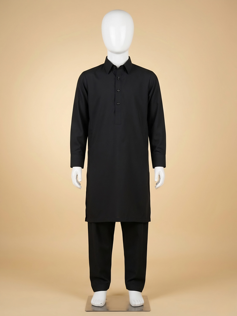 Ayaan – Charcoal Black Shalwar Kameez