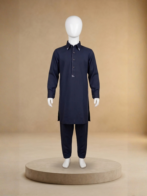 Ayaan – Slate Blue Shalwar Kameez