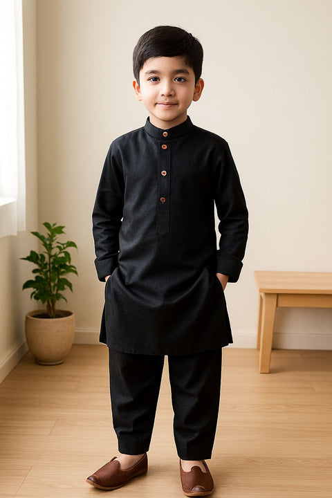 Royal Black Kurta Pajama