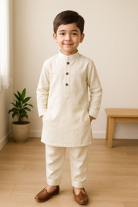 Pearl White Kurta Pajama
