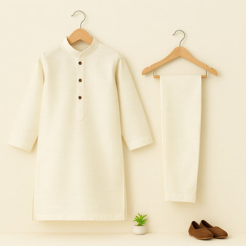 Pearl White Kurta Pajama