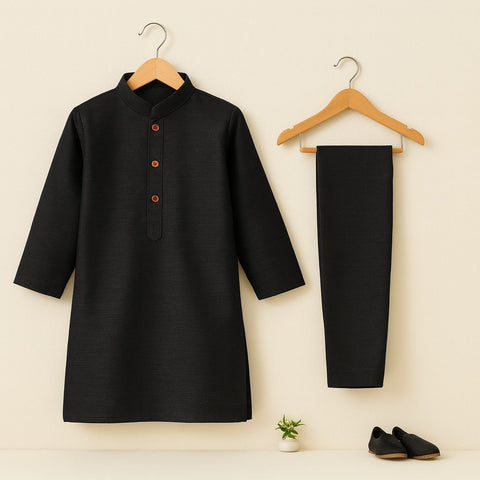 Royal Black Kurta Pajama