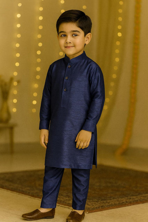 Regal Blue Kurta Pajama Set