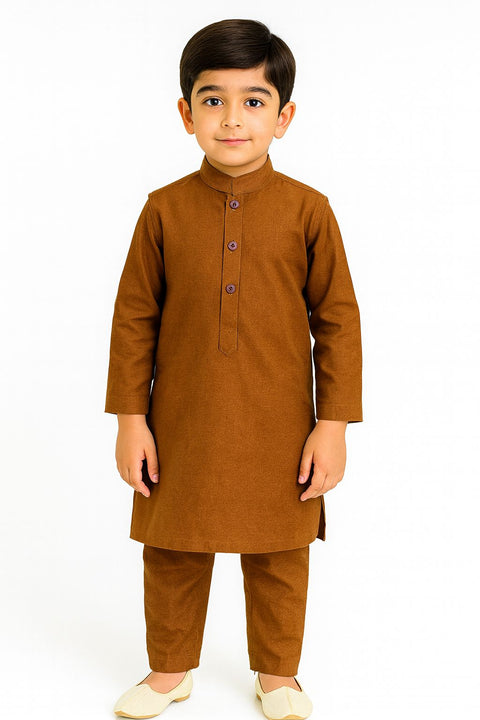 Copper Brown Kurta & Pajama Set